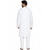 Designer round neck kurta-Pyjama set- White Designer round neck kurta-Pyjama set- White